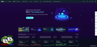 BW - лучшая биржа криптовалют 2020 официальный сайт