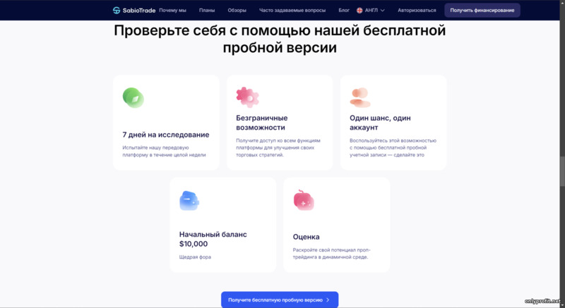 Проверьте свои торговые навыки с брокером проп трейдинга SabioTrade